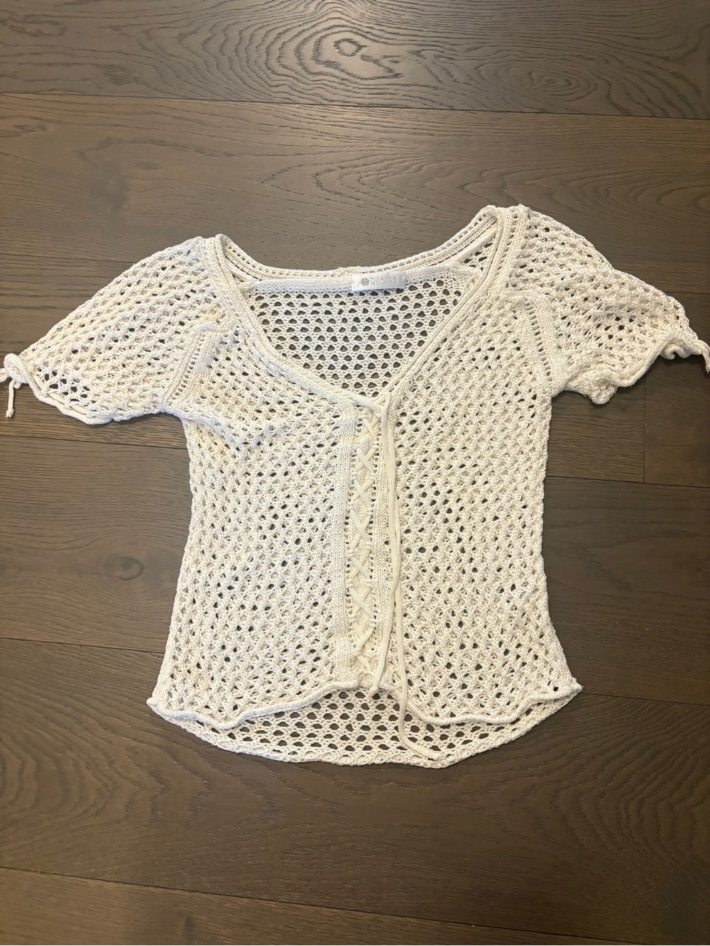 Rubina brand white crochet top sz XS NWT from Italy